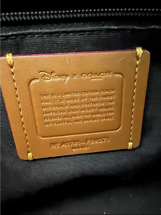 Coach Black Mini Backpack with Minnie Mouse Pink Accents main image 6